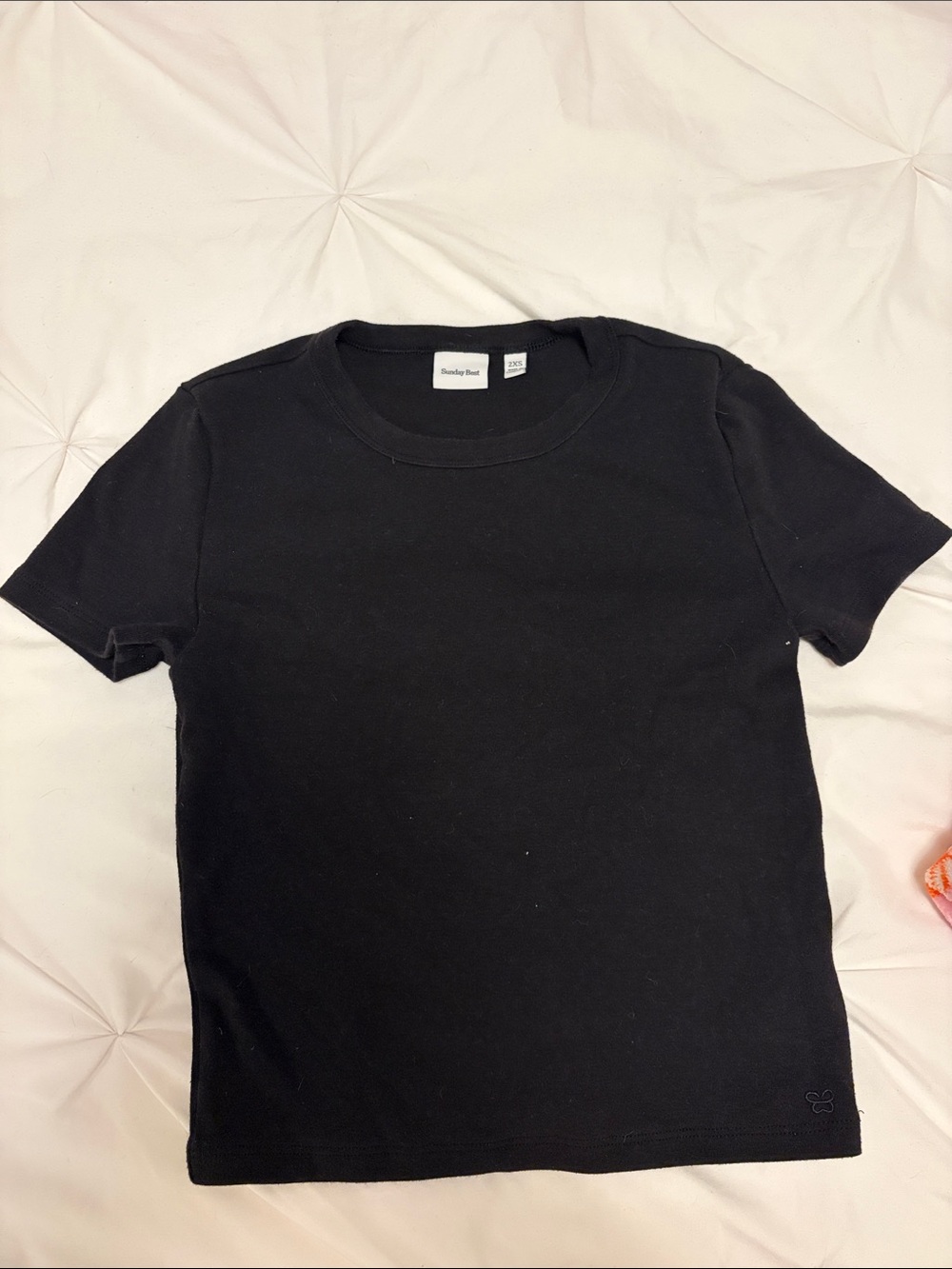 Sunday Best Black Short Sleeve Crew Neck Tee